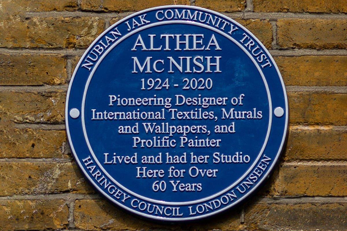 Althea mcnish memorial plaque.